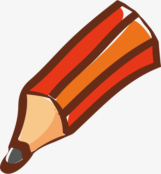 红色的铅笔矢量