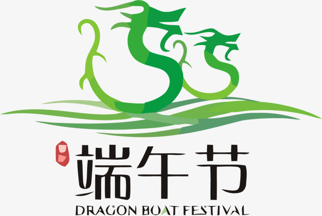 端午节矢量中国风logo