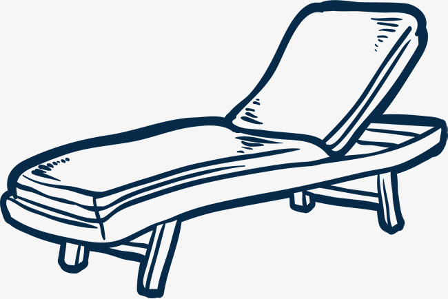 矢量躺椅