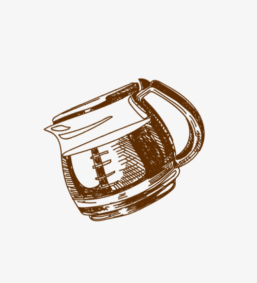 手绘水杯png素材-90设计