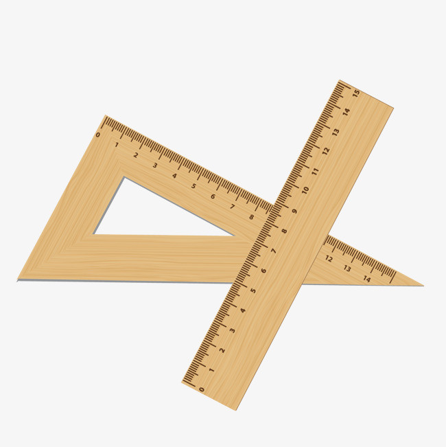 矢量三角尺png素材-90设计