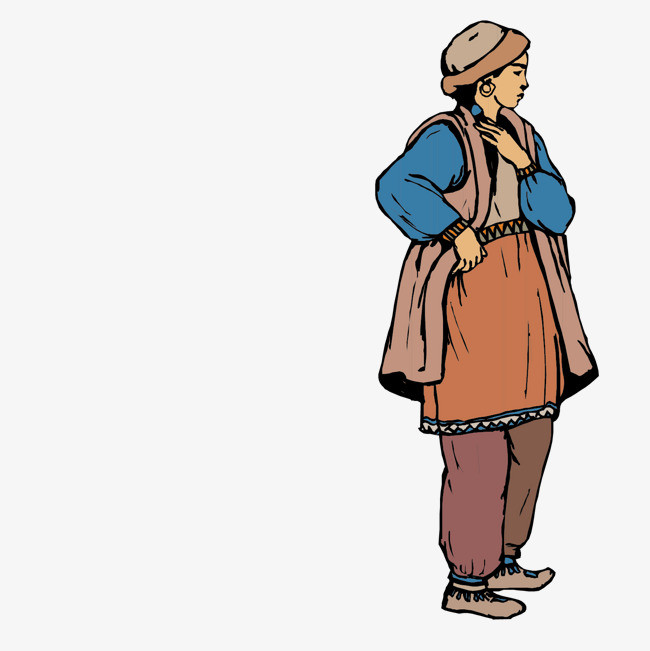 站着的伊拉克妇女