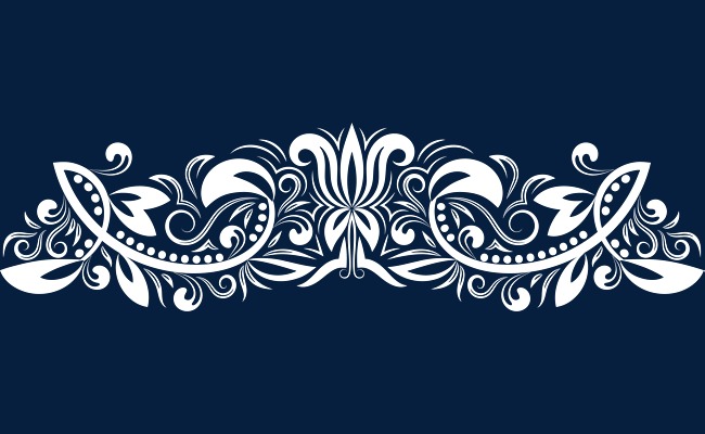 白色清新花纹图案