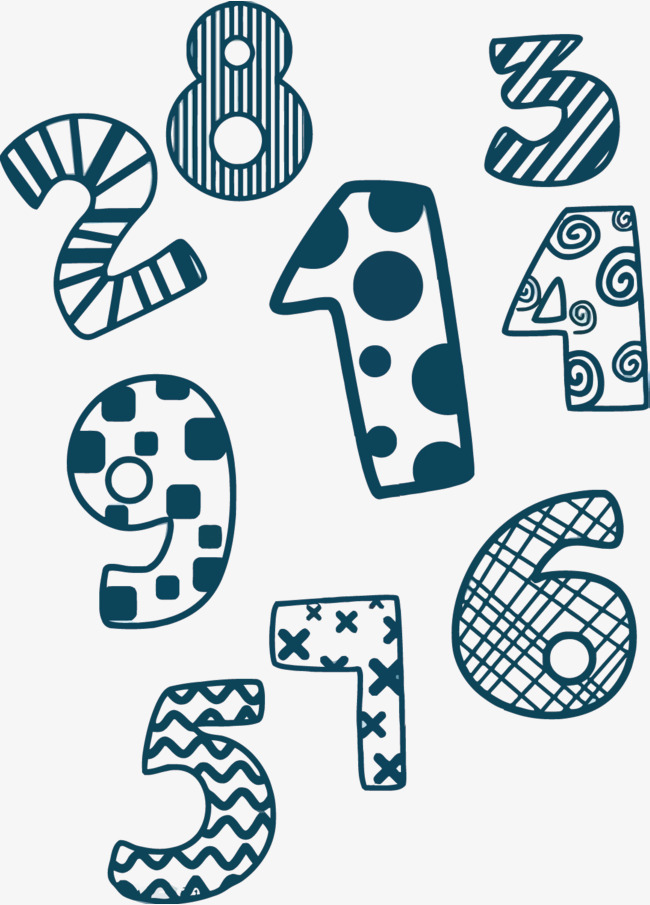 矢量数字艺术字