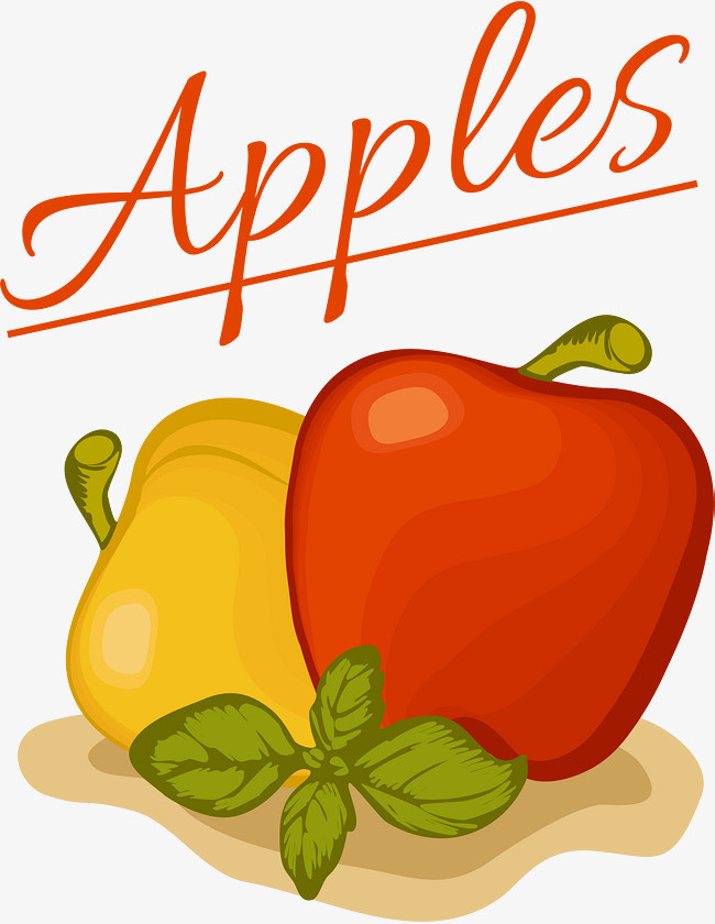 红色简约水果apples