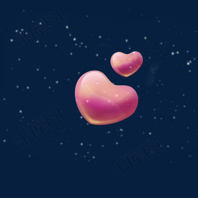 粉色浪漫爱心巧克力图形