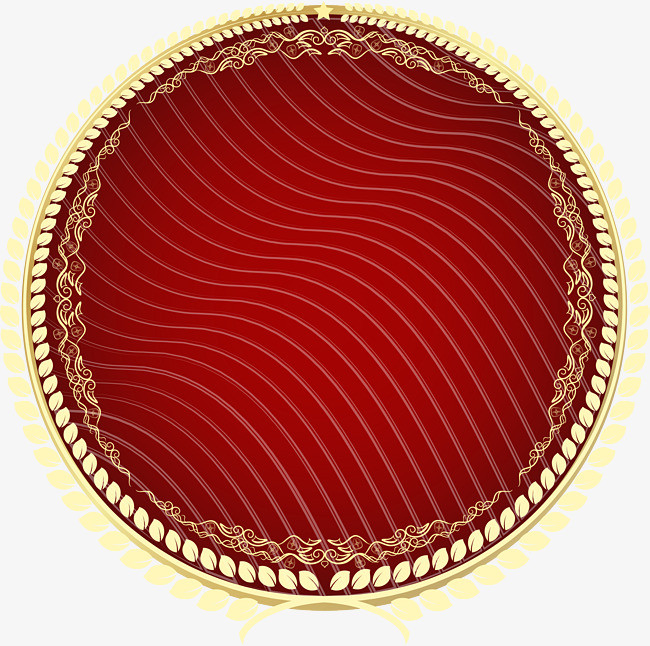 红色简约圆圈曲线