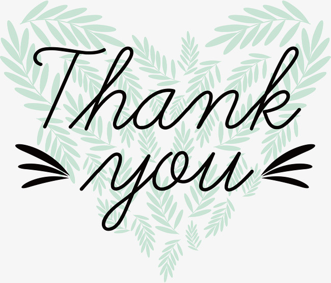 树叶拼图爱心感谢卡