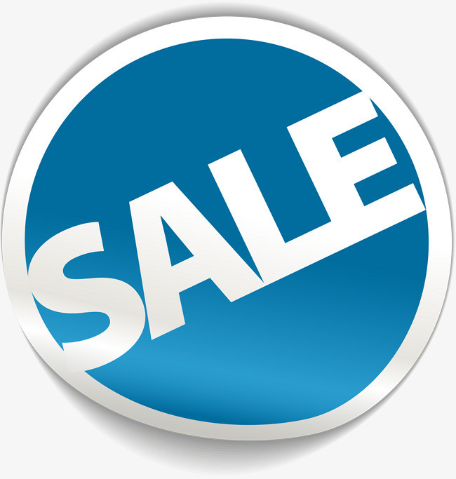 圆形英文sale标签png素材-90设计