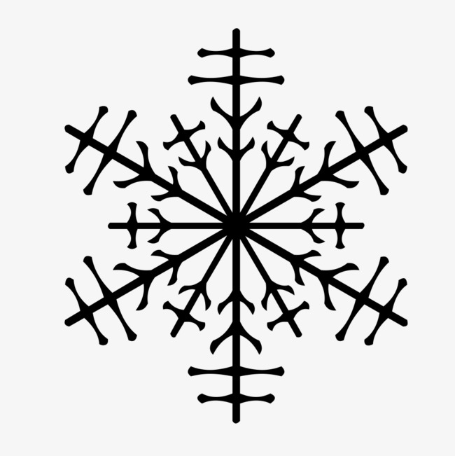 线条雪花