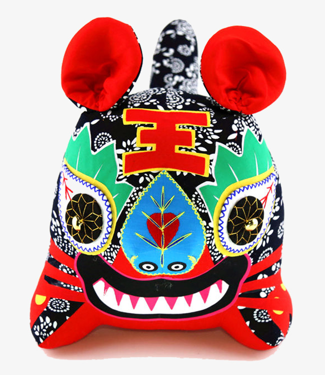 布老虎_咧嘴的布艺老虎素材-90设计