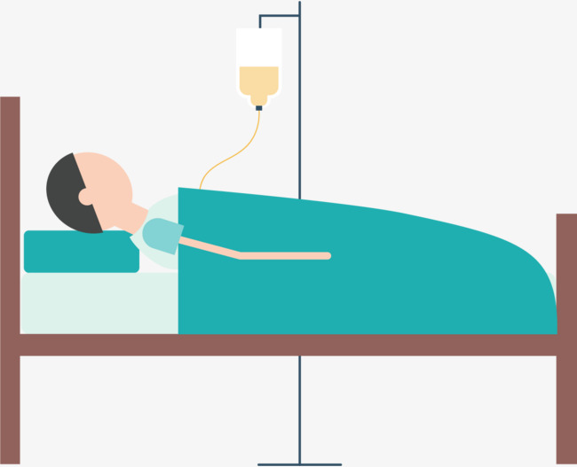 医院_病床上的病人素材-90设计