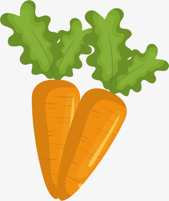 可爱卡通胡萝卜像素画装饰免抠元素