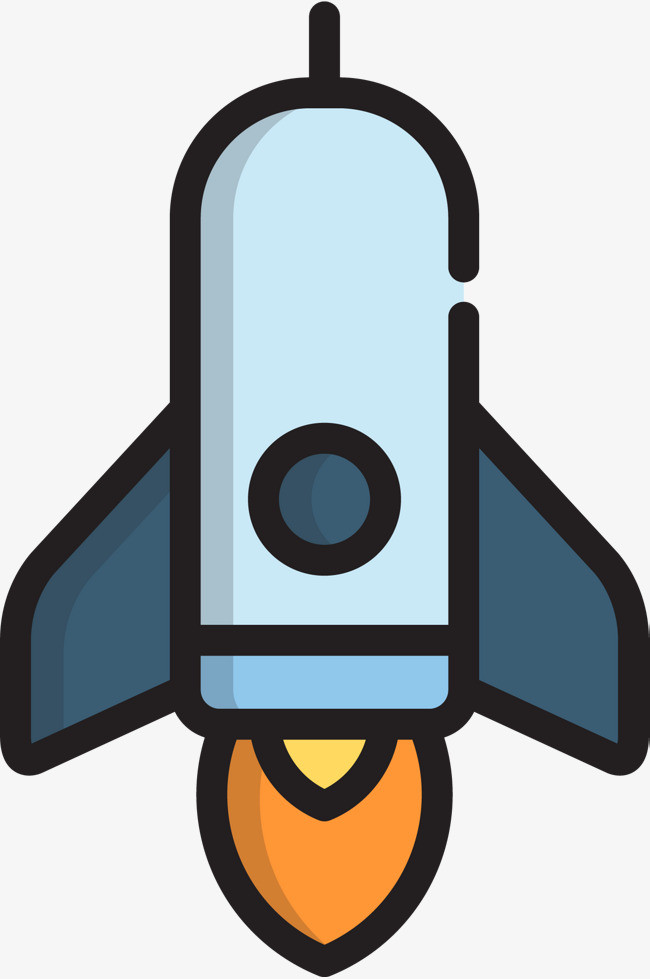 三维立体宇宙飞船白底蓝边免扣c4d素材【免抠元素png】-90设计网