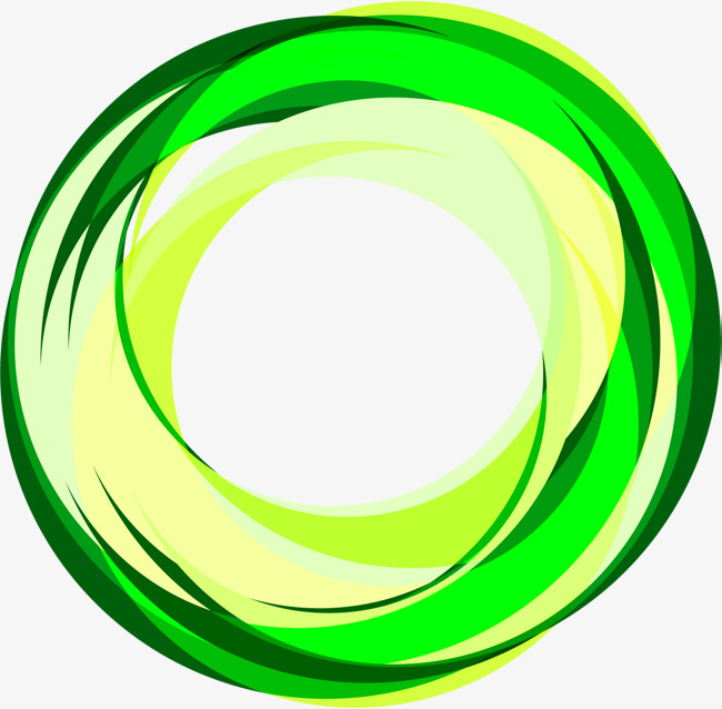 绿色圆弧图案