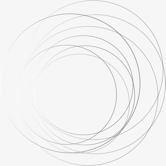 蓝色科技风未来科技圆圈线条元素