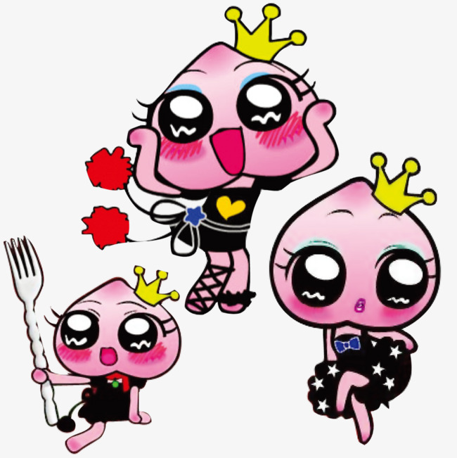 玩耍的桃子公主