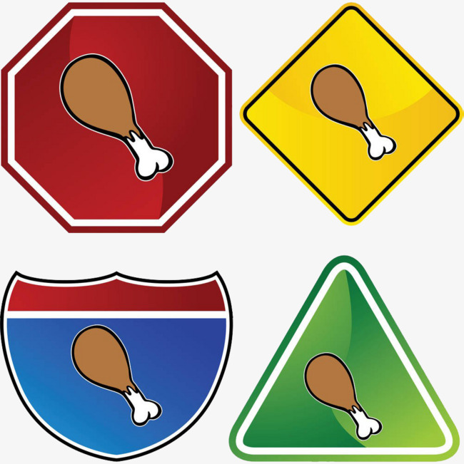 mbe风格鸡腿素材图标