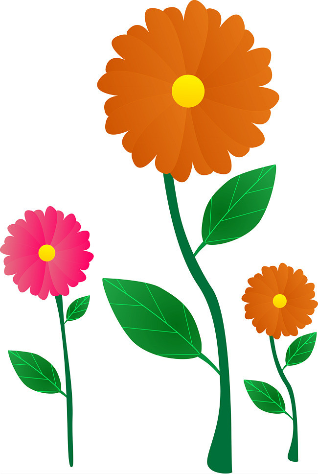 卡通鲜花