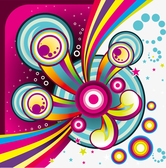 五彩缤纷的色彩元素