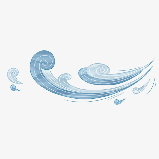 蓝色的风png素材-90设计