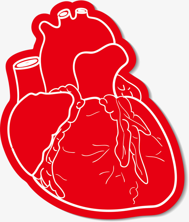 红色心脏png素材-90设计