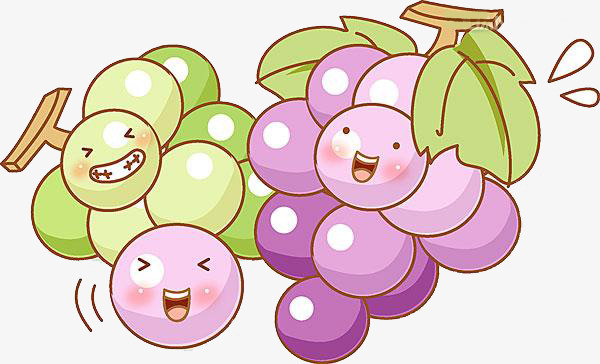 手绘葡萄