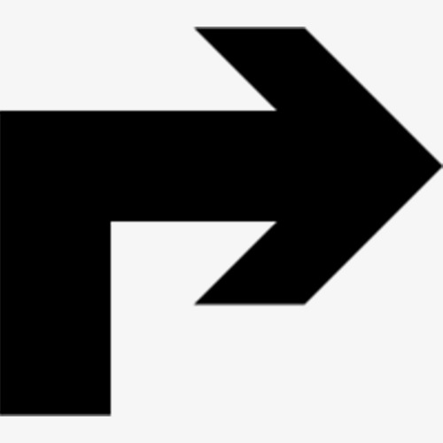 蓝色向右转箭头图标