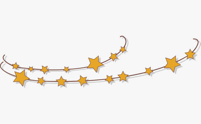 卡通五角星分割线