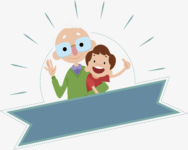 祖孙两人的合照