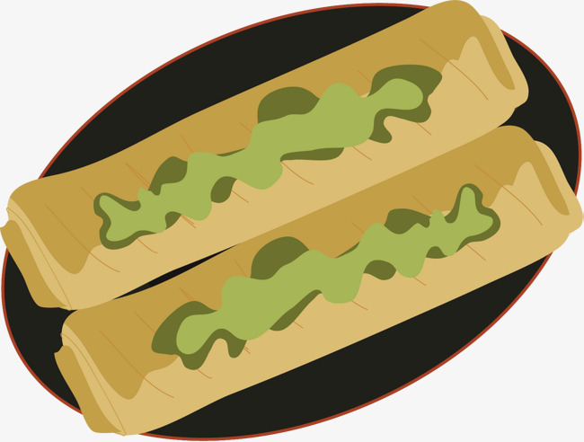 矢量创意美味蛋卷