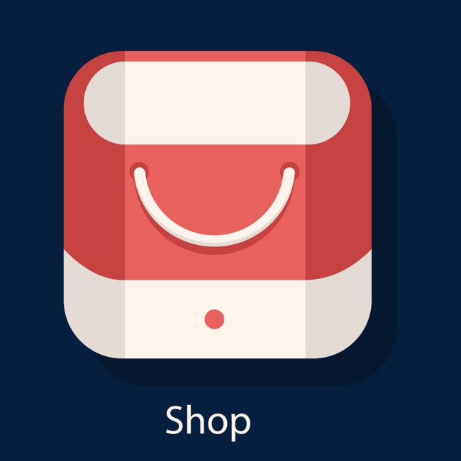 简约生活用品购物车ui图标元素设计