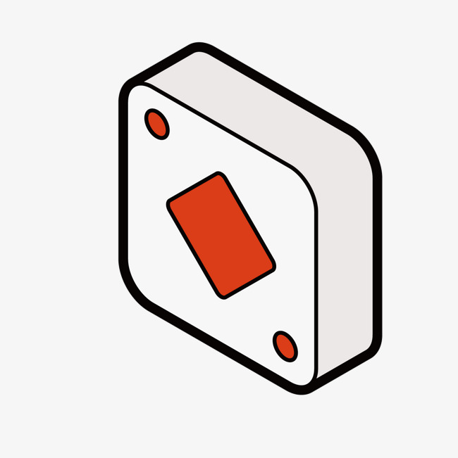 白色方片png素材-90设计