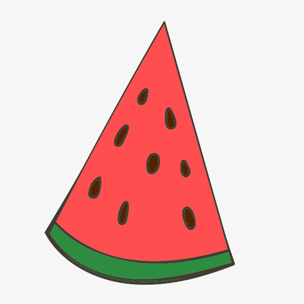 西瓜卡通_一块西瓜png素材-90设计