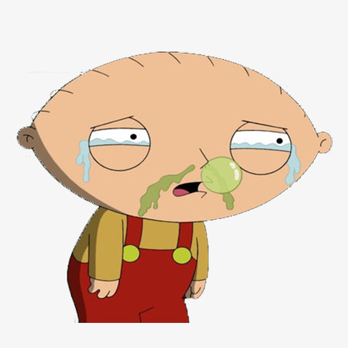 病毒疾病卡通头晕打喷嚏发热流鼻涕矢量手绘高清