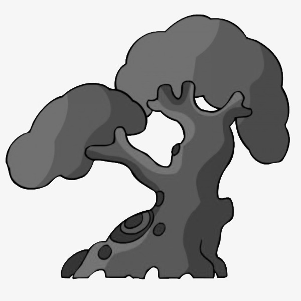 松树古树太阳月亮国潮传统古典边框装饰框