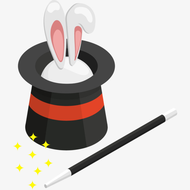 黑色卡通魔术师道具帽子