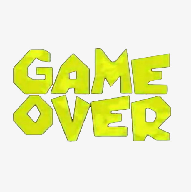 game over艺术字