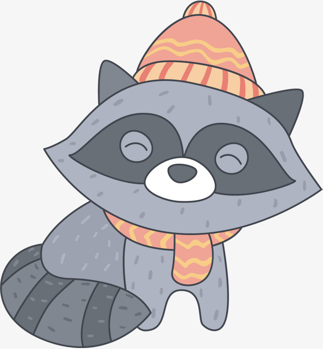 灰色狐狸矢量图