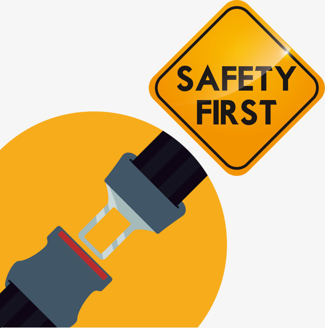 矢量安全带警示素材