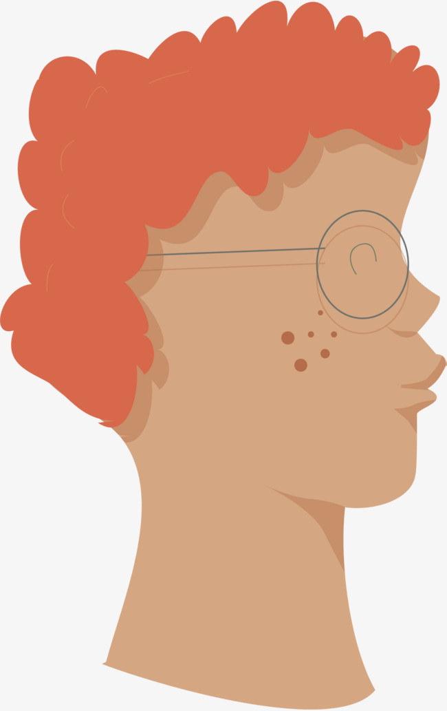 矢量手绘斑点女孩