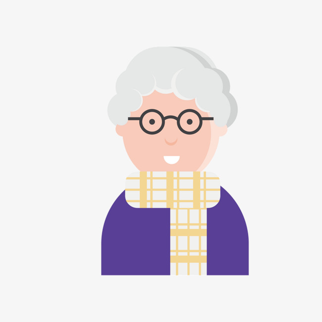 紫色白色老人_png素材免费下载_ 1500*1500像素(编号:18744562)_90