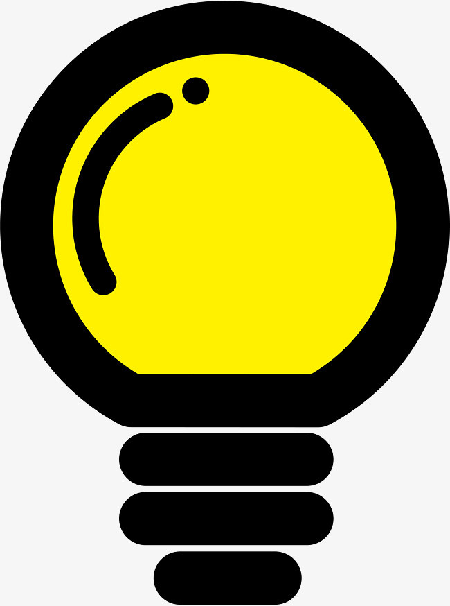 电灯泡商务ppt分类栏免扣元素