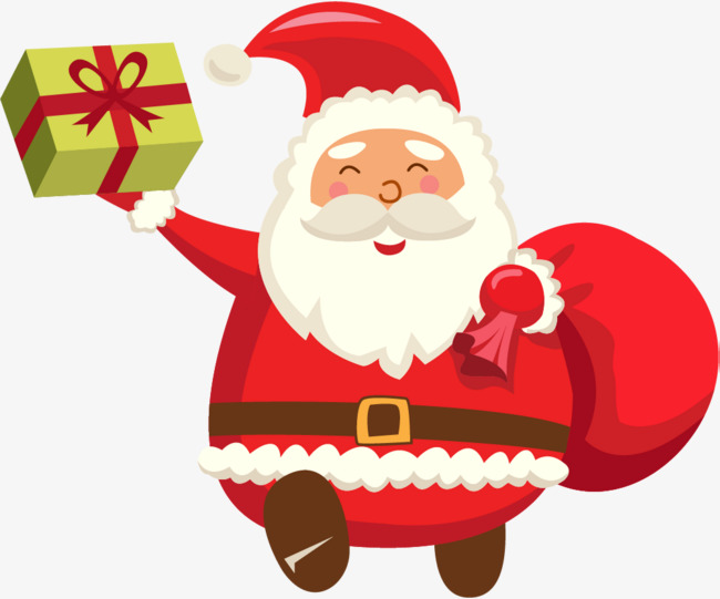 卡通红色圣诞老人