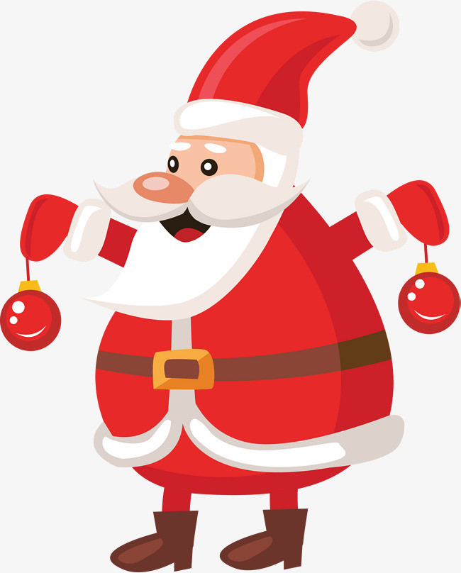 红色卡通圣诞老人