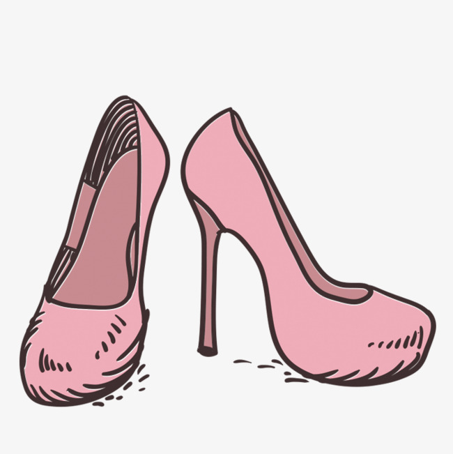 手绘高跟鞋