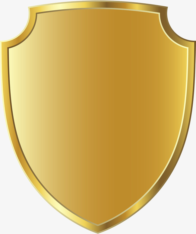 金色大气盾牌