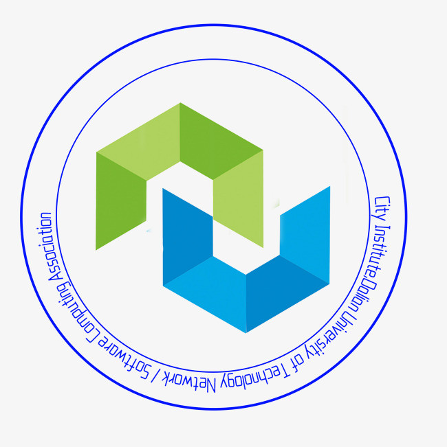 圆形简约学院标志