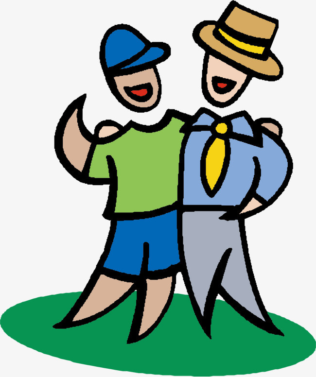 开学季卡通拿着铅笔橡皮的小朋友