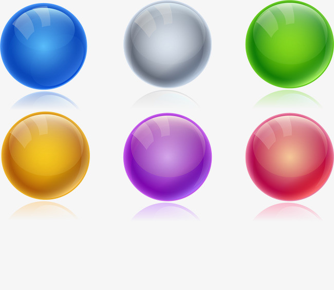 模糊彩色立体圆球